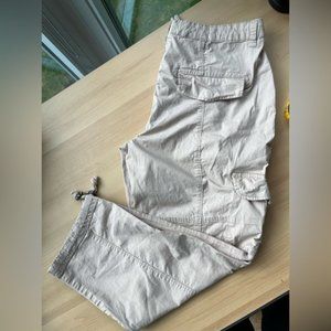 Liquid X Capri cargo pants, size 11/12 with drawstring waists and cuff